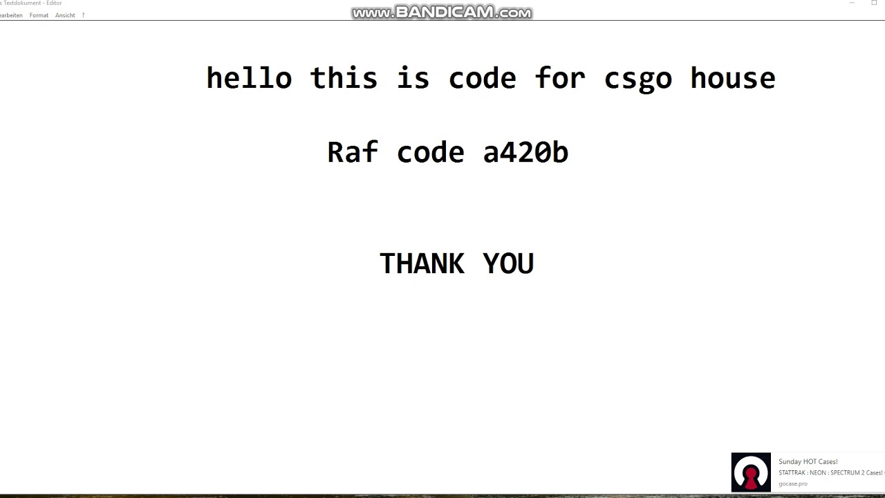 cs go case code - YouTube