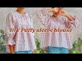 DIY PUFFY SLEEVE BLOUSE | Beginner friendly sewing tutorial in step by step