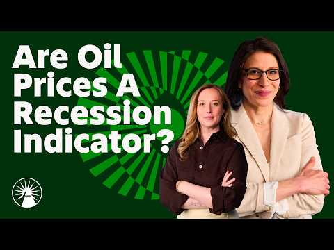 People, Portrait, Coat. Text: Are Oil Prices A Recession Indicator?