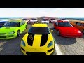 HIGH SPEED MULTI CAR POLICE CHASES AND TAKEDOWNS! - BeamNG Drive Crash Test Compilation Gameplay