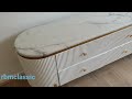 Marble tv stand  entertainment unit