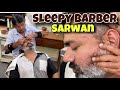 Asmr intense head massage neck cracking hand and back massage by indianbarber sarwan