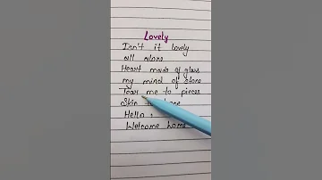 Lovely❤~Billie Eilish and Khalid #shorts #lyrics #song