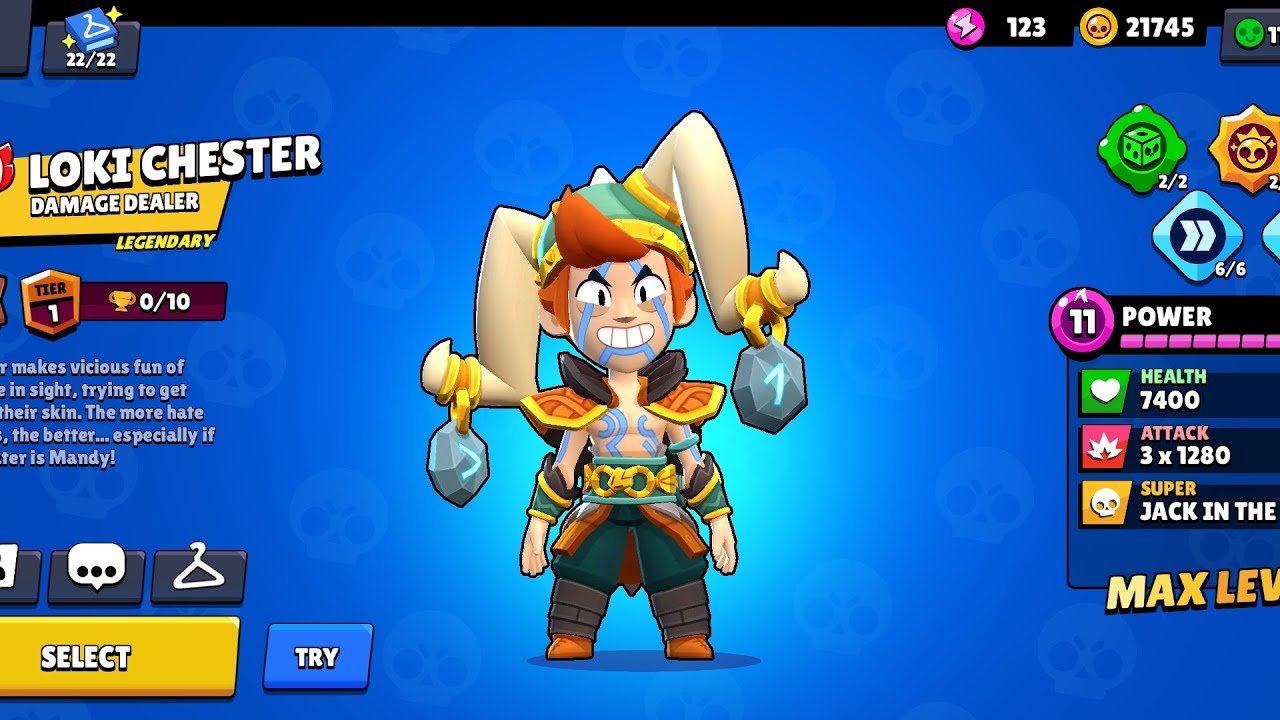 All Loki Chester Skin Animations In Brawl Stars! 