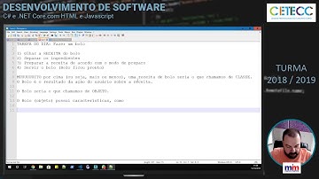Aula 8 - C# - Introdução à Programação Orientada a Objetos