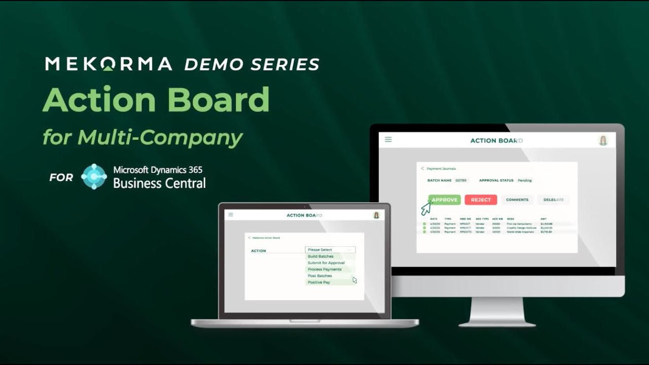 Action Board for Multi-Entity AP: Simplify Payments Across Multiple Companies | Mekorma