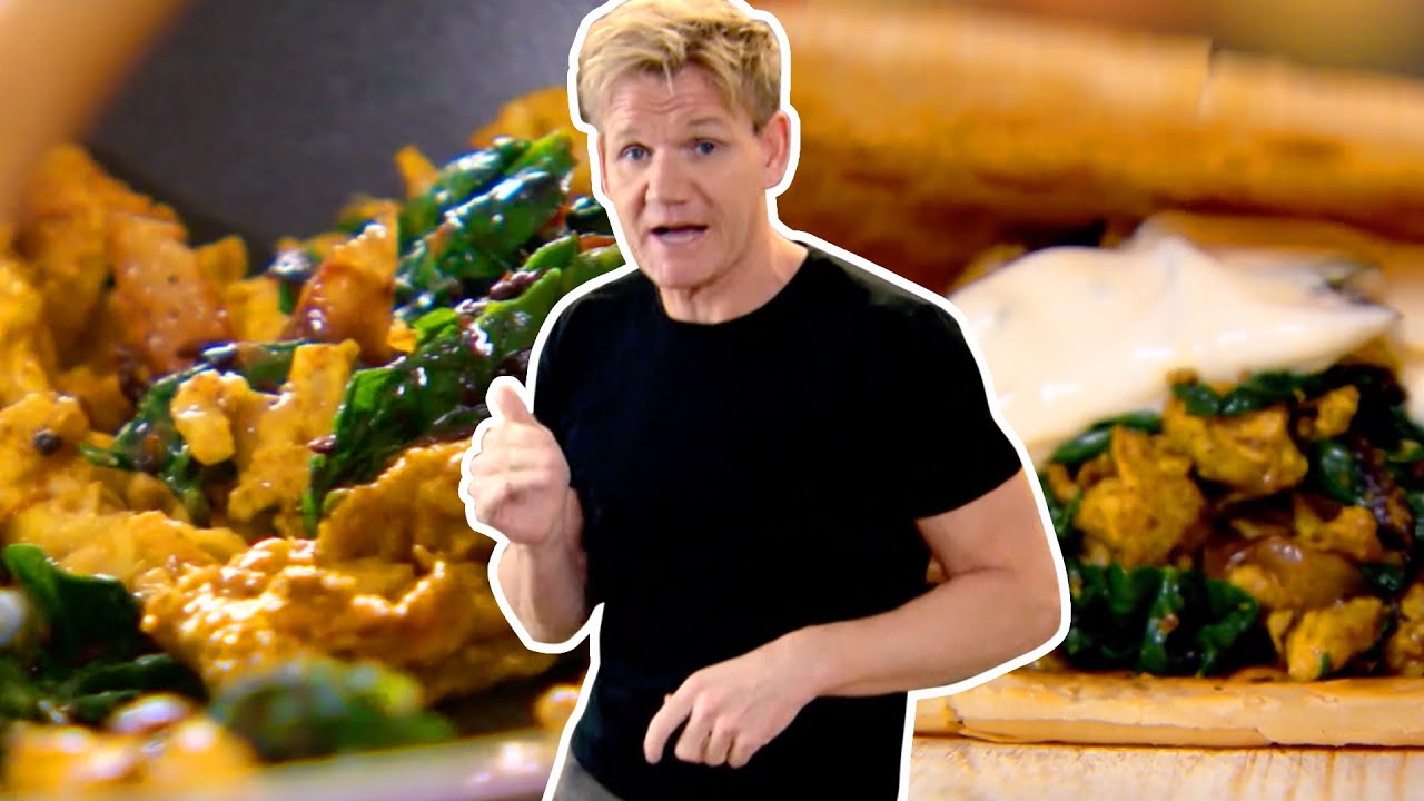Gordon Ramsay Cooks A Spicy Breakfast Wrap - YouTube