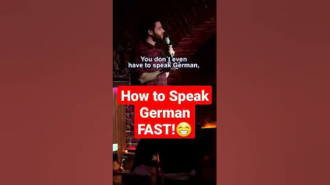 How to Speak German FAST!😁😁 #german #standupcomedy #funny
