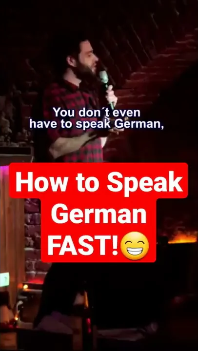 How to Speak German FAST!😁😁 #german #standupcomedy #funny