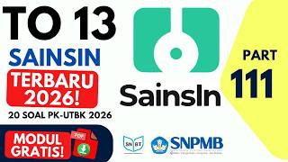 20 Soal PK SNBT 2026 🔥 TO 13 SAINSIN Terbaru   Trik Cepat (Part 111)