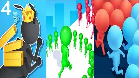 Tiny Run 3d vs Circle Run vs Count Master - Triple Gameplay 4 (Android/iOS).