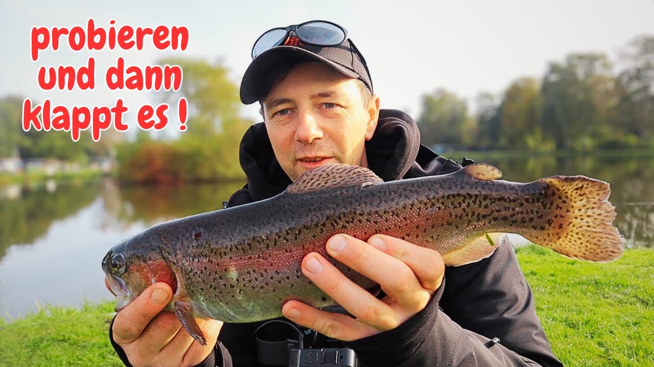 Forellenangeln mit Gummiköder Spoon Libra Lure Toniforelli Oldenburg Ultralight Angeln Forellensee