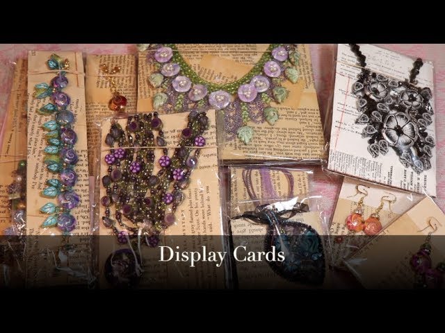 Creating Jewelry Display Cards for Earrings, Necklaces and