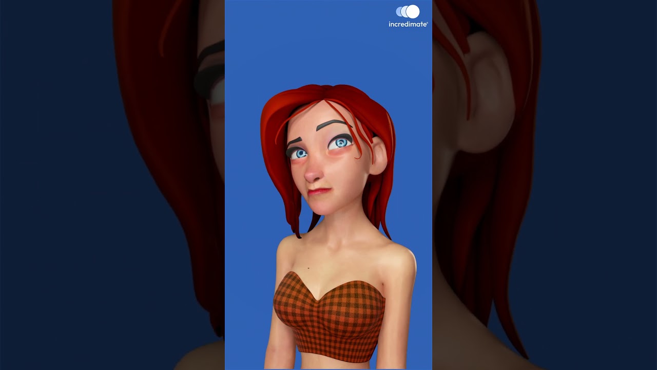 Animating Emotions – Female Character Expression Test | 3D animation | Incredimate | 