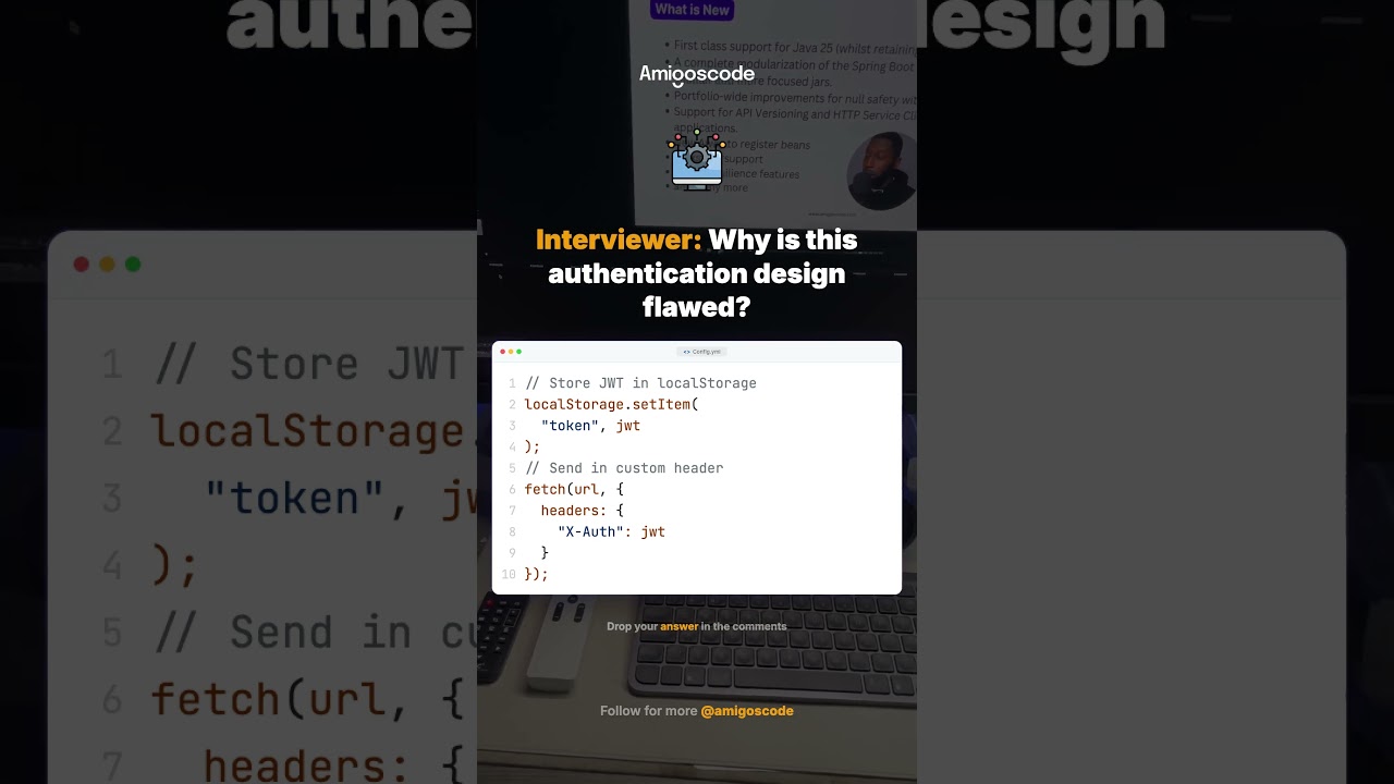 Your JWT storage is a security hole #java #codinginterview #programming