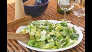Vegetarian Caesar Salad Recipe with Capers, No Anchovies - EatSimpleFood.com
