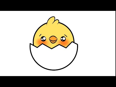 تعلم رسم كتكوت كيوت للأطفال 