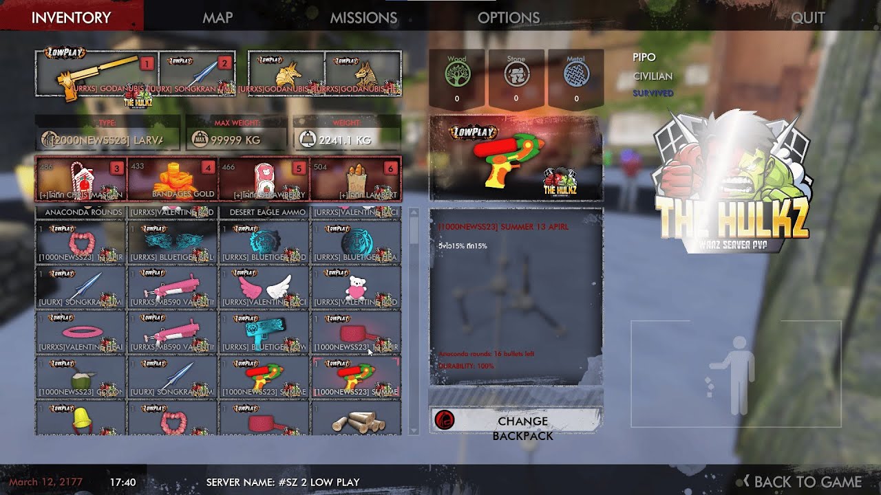 TheHulkZ - ละรอบนี้มาจัด 2000 ใหม่ แตกอนูบิสแตกพันใหม่แตกเต็มไปหมด !!!