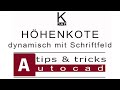 #autocad _7 Blöcke | Dynamische Höhenkote