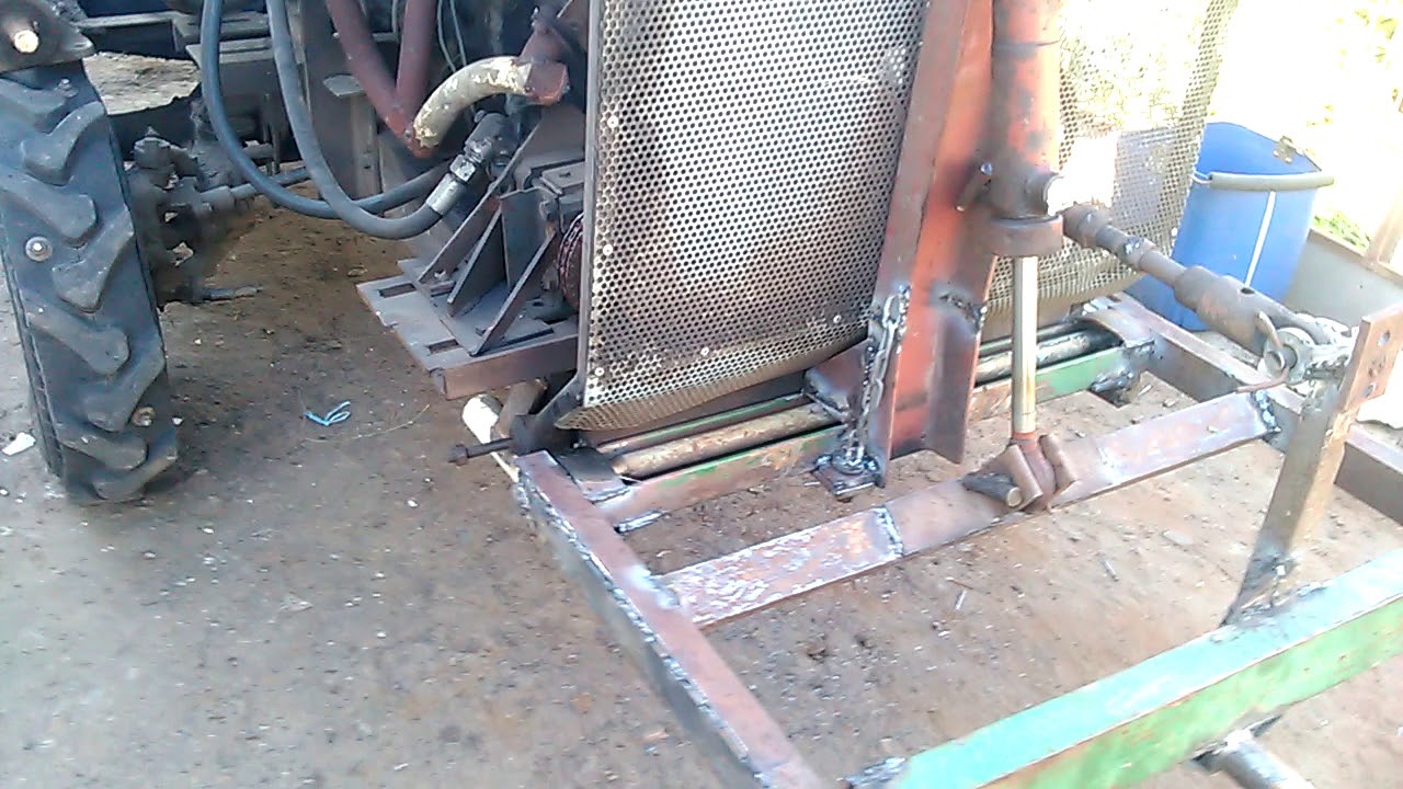 Косилка роторная самодельная.Передняя навеска. - YouTube