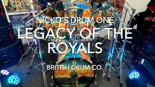 Nicko McBrians Legacy of the Royals BDC Drum Kit