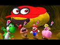 Mario Party 6 Minigames - Mario vs Peach vs Yoshi vs Wario