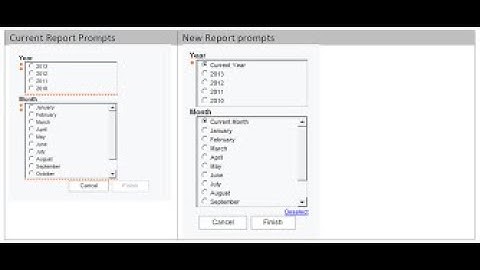 Creating a multiselect parameter report  in Cognos Report studio