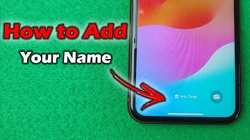 How to Add Your Name on iPhone Lock Screen | Full Guide 2024