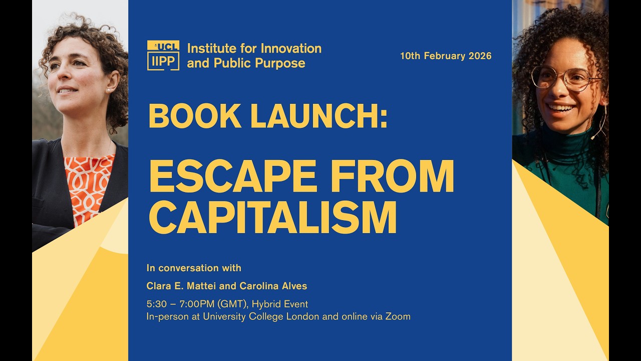 Book Launch: Escape from Capitalism - YouTube