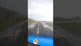 Difficult landing bad weather