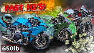 $1M Kawasaki Ninja H2's RACING IN Atlanta!