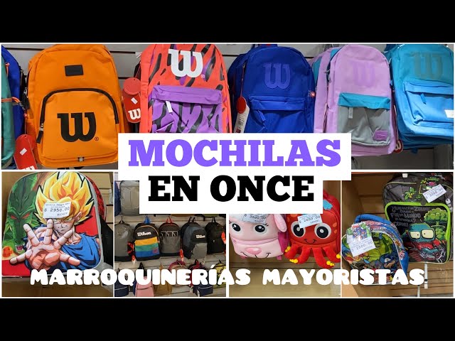 MOCHILAS por MAYOR en ONCE para CHICOS Y ADULTOS/ Precios 2022/ MAYORISTAS  en Buenos Aires - YouTube