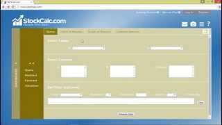 Query instruction video on WWW.Stockcal.Com