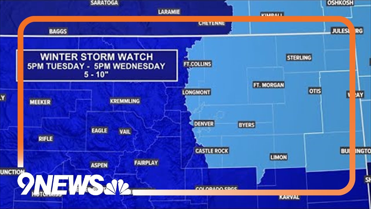 Winter weather returns to Colorado on Tuesday - YouTube