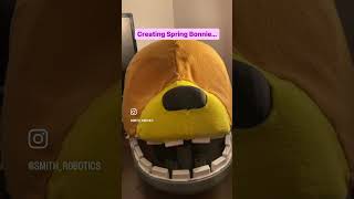 The creating of springbonnie /trap part 1. #fnaf #fnaf3 #animatronics #shorts #fnafcosplay