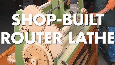 Turn Amazing Table Legs with this Shop-Built Router Lathe!