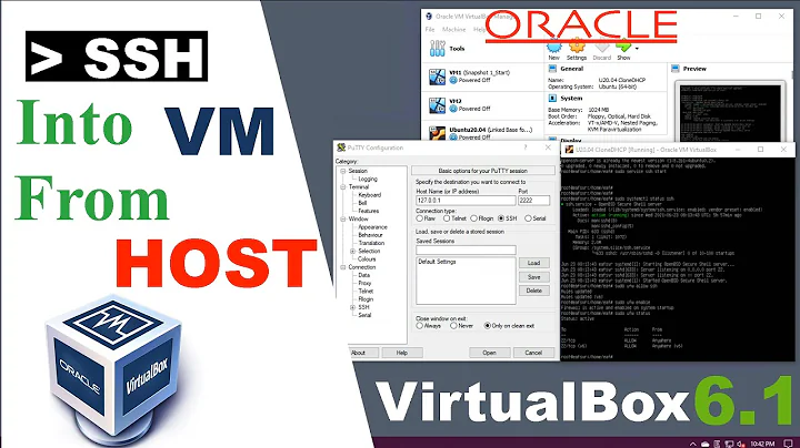 How To Ssh Into Ubuntu VM Virtualbox From Host Machine