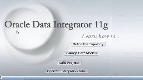 How to install oracle data integrator 11g on windows