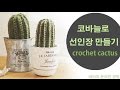왕초보 코바늘 선인장 만들기 1