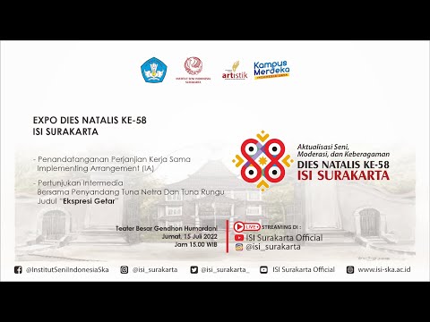 PERTUNJUKAN INTERMEDIA “EKSPRESI GETAR” // EXPO DIES NATALIS KE-58 ISI SURAKARTA