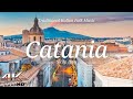 Catania sicily at sunset 4k drone aerial footage  italian folk music  italy 4ku.