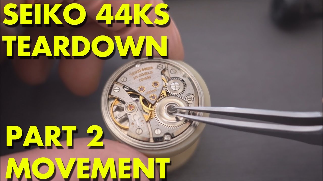 SEIKO 44KS KING SEIKO (4402-8000) Teardown PART 2 - MOVEMENT - YouTube