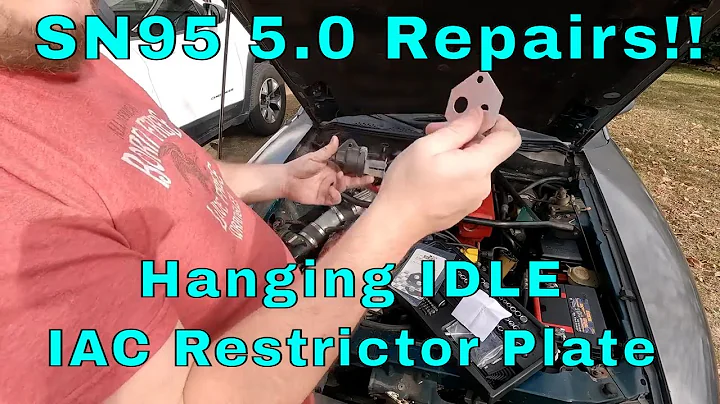 SN95 Mustang IAC Restrictor Plate Install 5.0 Mustang Hanging IDLE Last of the Pushrods