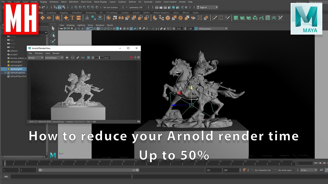 How To Reduce Your Arnold Render Time In Maya Up To 50%