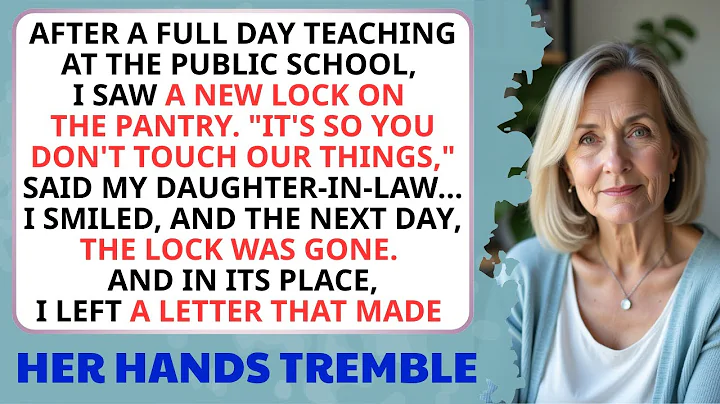 My Daughter-In-Law Locked The Pantry. At Dawn, I Took It Off—And Left A Letter She’ll Never Forget.