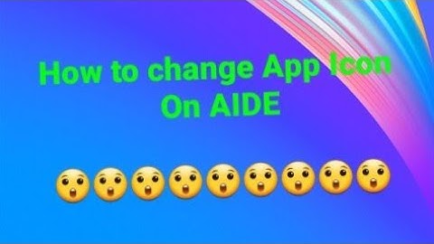 How to change App Icon(logo)  on AIDE