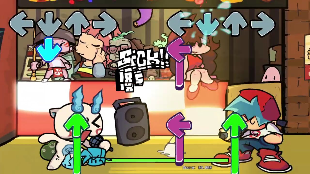 FNF: Komashot! YKW OneShot Mod - Busted! [FC]