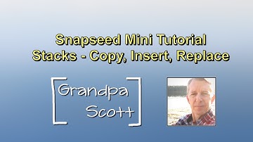 Snapseed Mini Tutorial - Stacks (copy, insert, and replace)