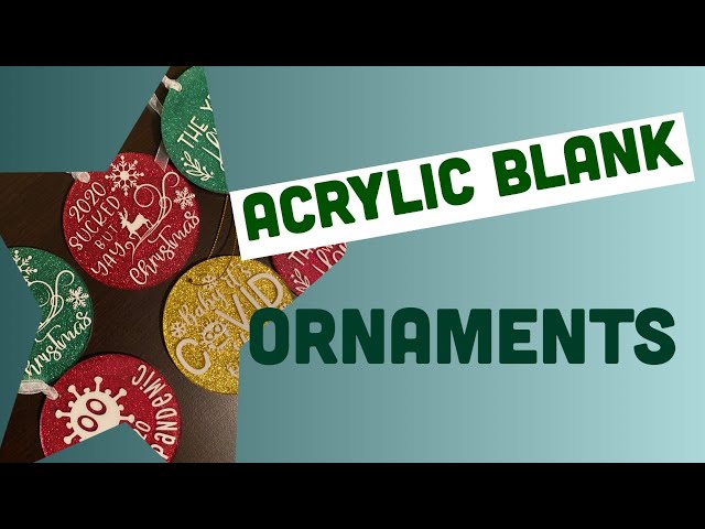 DIY acrylic ornament blanks! #diyornaments #acrylicornaments #cricutho