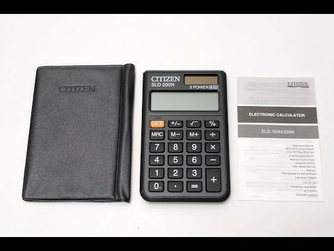 CITIZEN SLD-200N - обзор на карманный калькулятор